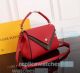 Knock off L---V Double V Grand Red Leather&Canvas Women's Handbag  (2)_th.jpg